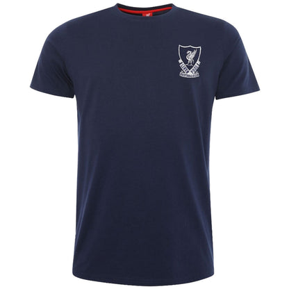 Liverpool FC 88-89 Crest T Shirt Mens Navy L - ScentiMelti Home Fragrance, Beauty & Gifts UK