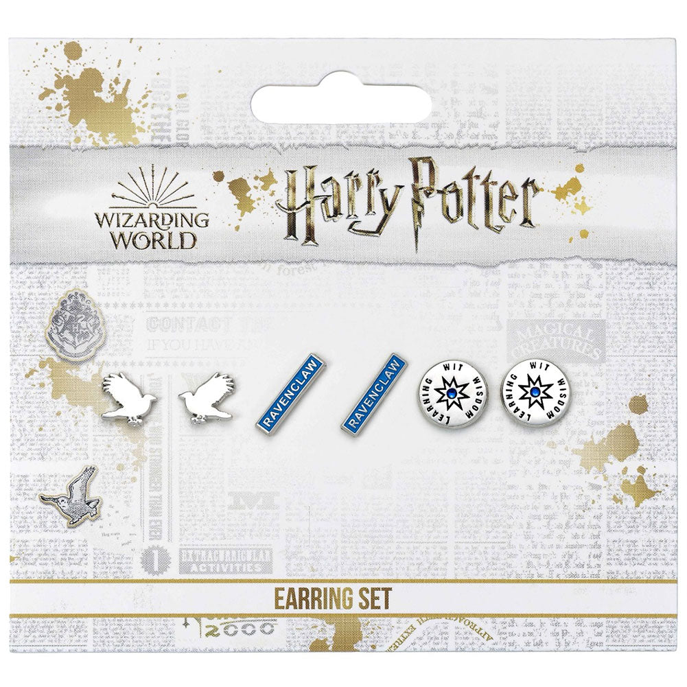 Harry Potter Silver Plated Earring Set Ravenclaw Sweetlea Gifts Ltd ScentiMelti Wax Melts