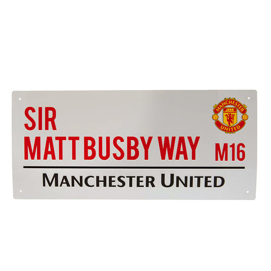 Manchester United FC Sir Matt Busby Way Street Sign - ScentiMelti Home Fragrance, Beauty & Gifts UK