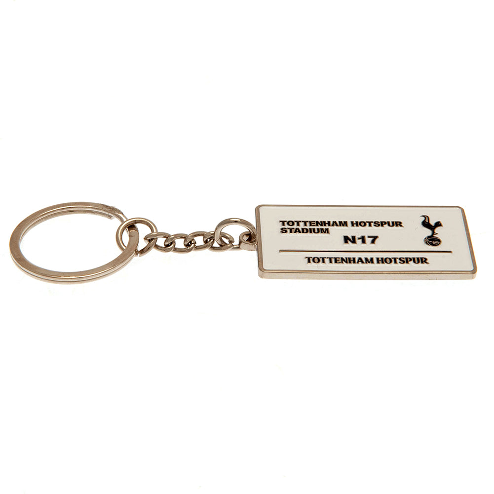 Tottenham Hotspur FC Embossed Street Sign Keyring - ScentiMelti Home Fragrance, Beauty & Gifts UK