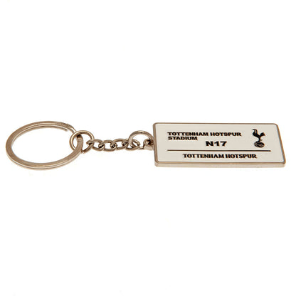 Tottenham Hotspur FC Embossed Street Sign Keyring - ScentiMelti Home Fragrance, Beauty & Gifts UK