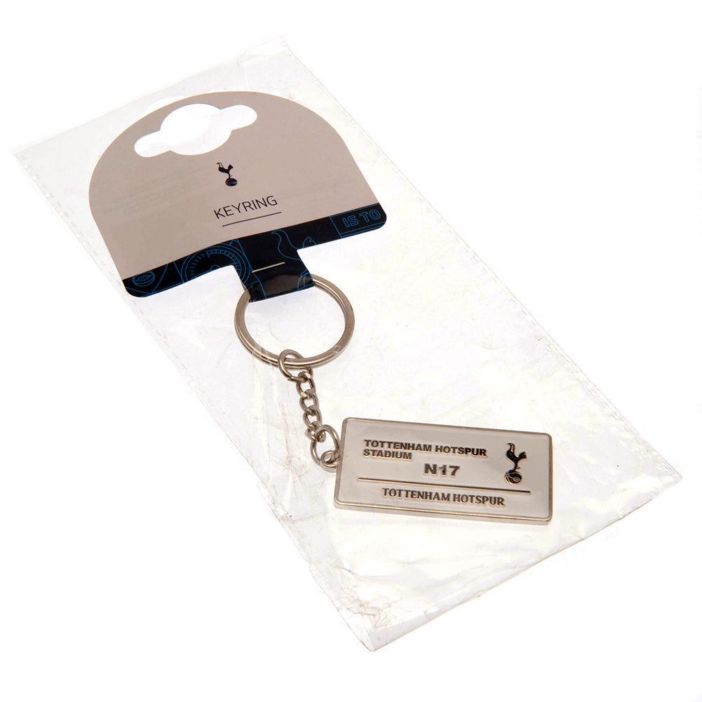 Tottenham Hotspur FC Embossed Street Sign Keyring - ScentiMelti Home Fragrance, Beauty & Gifts UK