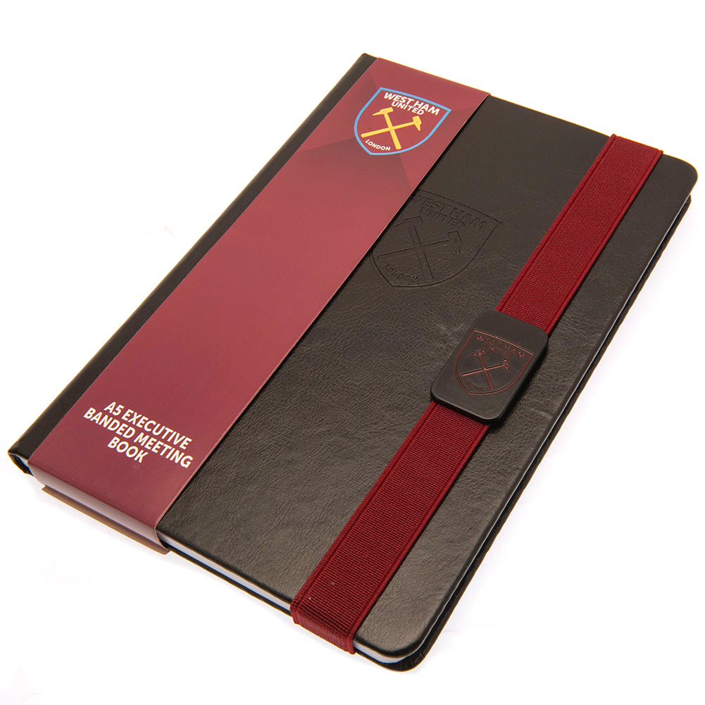 West Ham United FC A5 Notebook - ScentiMelti Home Fragrance, Beauty & Gifts UK