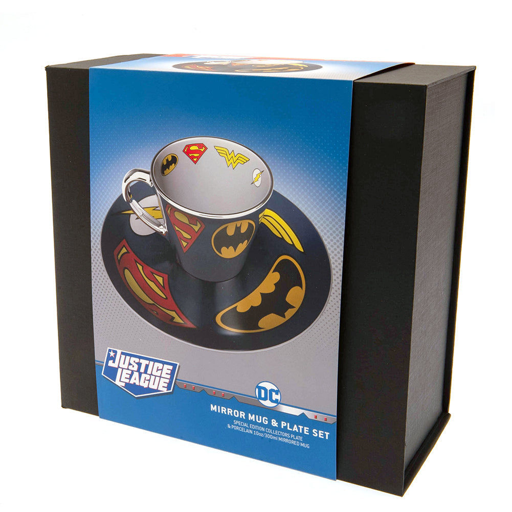 DC Comics Mirror Mug & Plate Set Sweetlea Gifts Ltd ScentiMelti Wax Melts