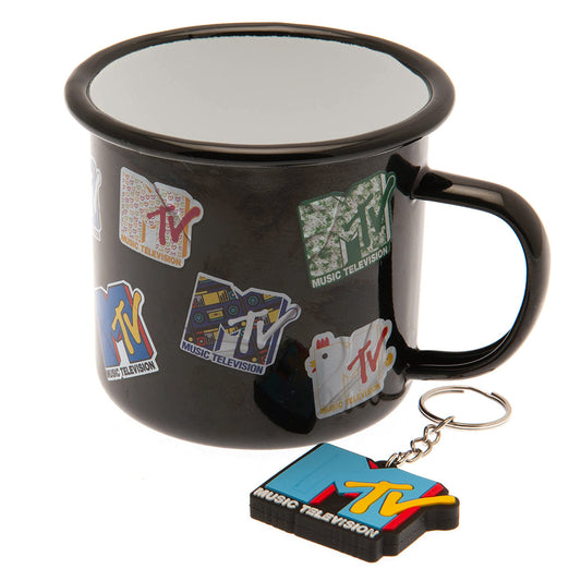 MTV Enamel Mug & Keyring Set - ScentiMelti Home Fragrance, Beauty & Gifts UK