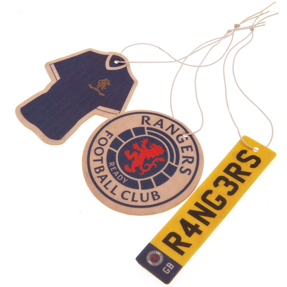 Rangers FC 3pk Air Freshener - ScentiMelti Home Fragrance, Beauty & Gifts UK