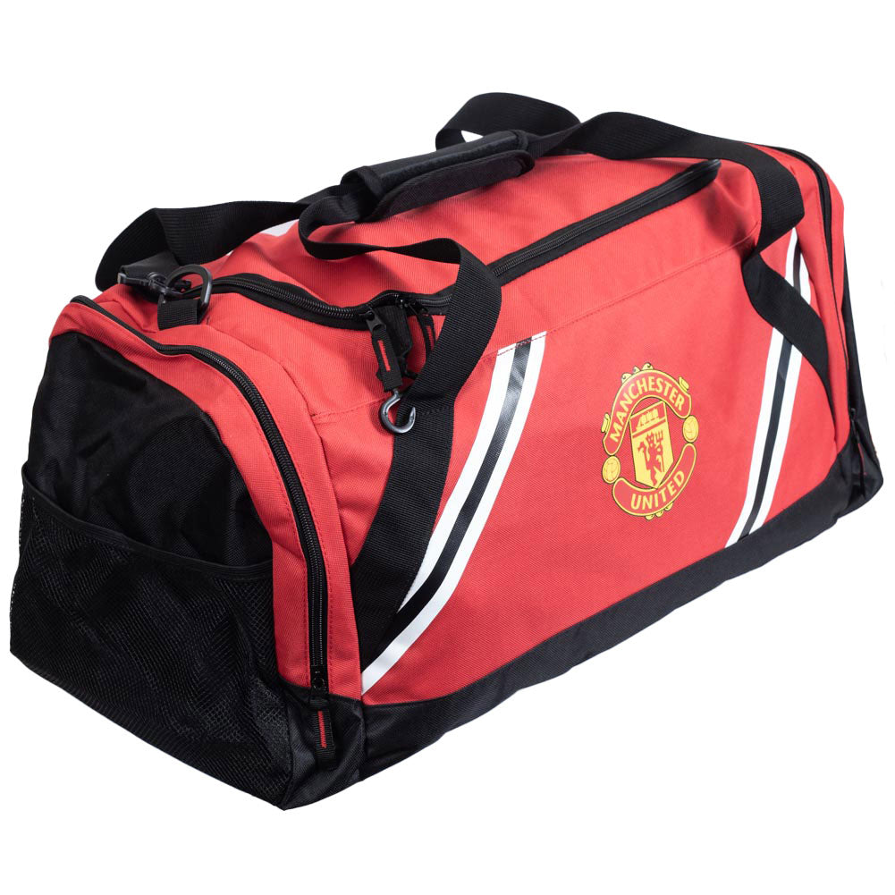 Manchester United FC Core Stripe Holdall - ScentiMelti Home Fragrance, Beauty & Gifts UK