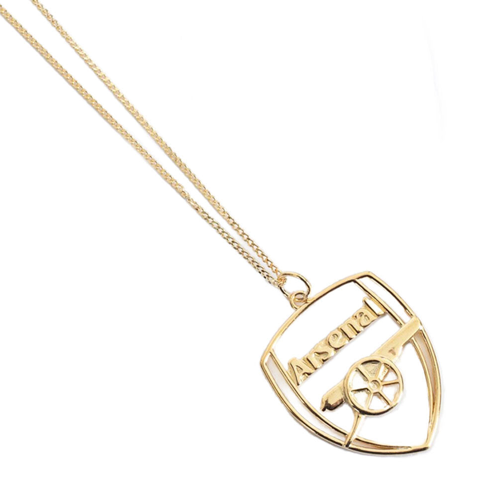 Arsenal FC 18ct Gold Plated on Silver Crest Pendant & Chain - ScentiMelti Home Fragrance, Beauty & Gifts UK