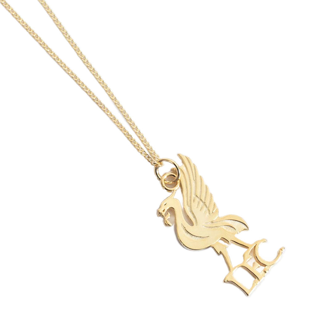 Liverpool FC 18ct Gold Plated on Silver Liverbird Pendant & Chain - ScentiMelti Home Fragrance, Beauty & Gifts UK