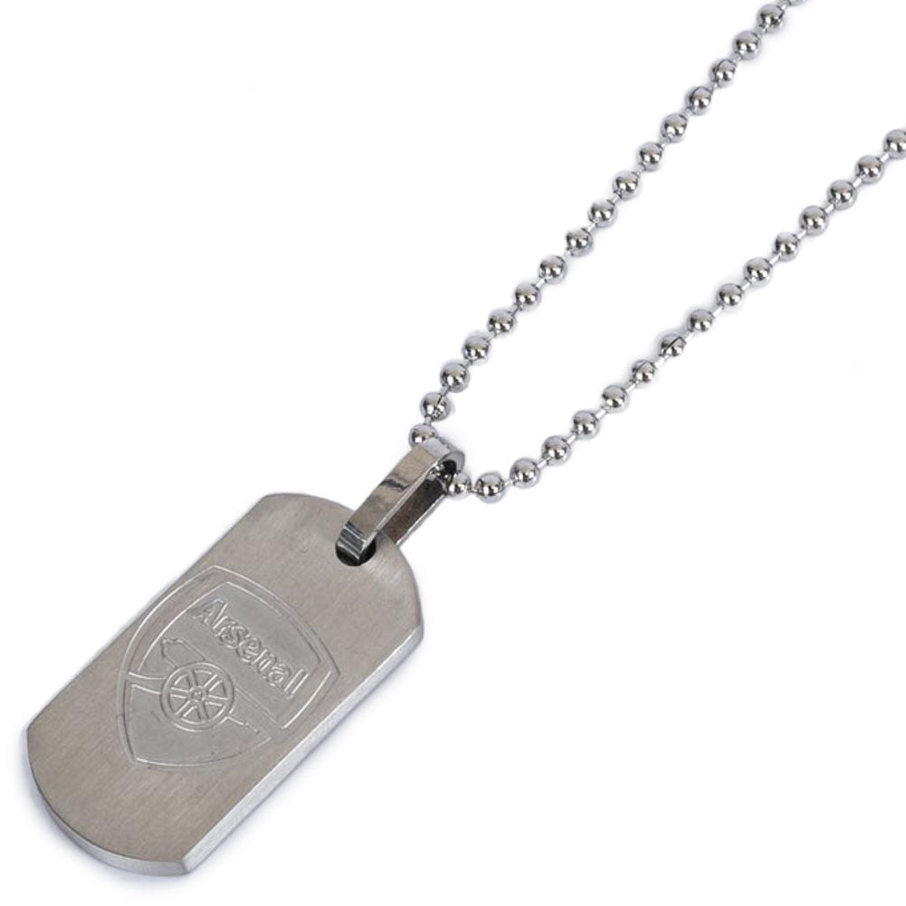 Arsenal FC Matt Finish Dog Tag & Chain - ScentiMelti Home Fragrance, Beauty & Gifts UK