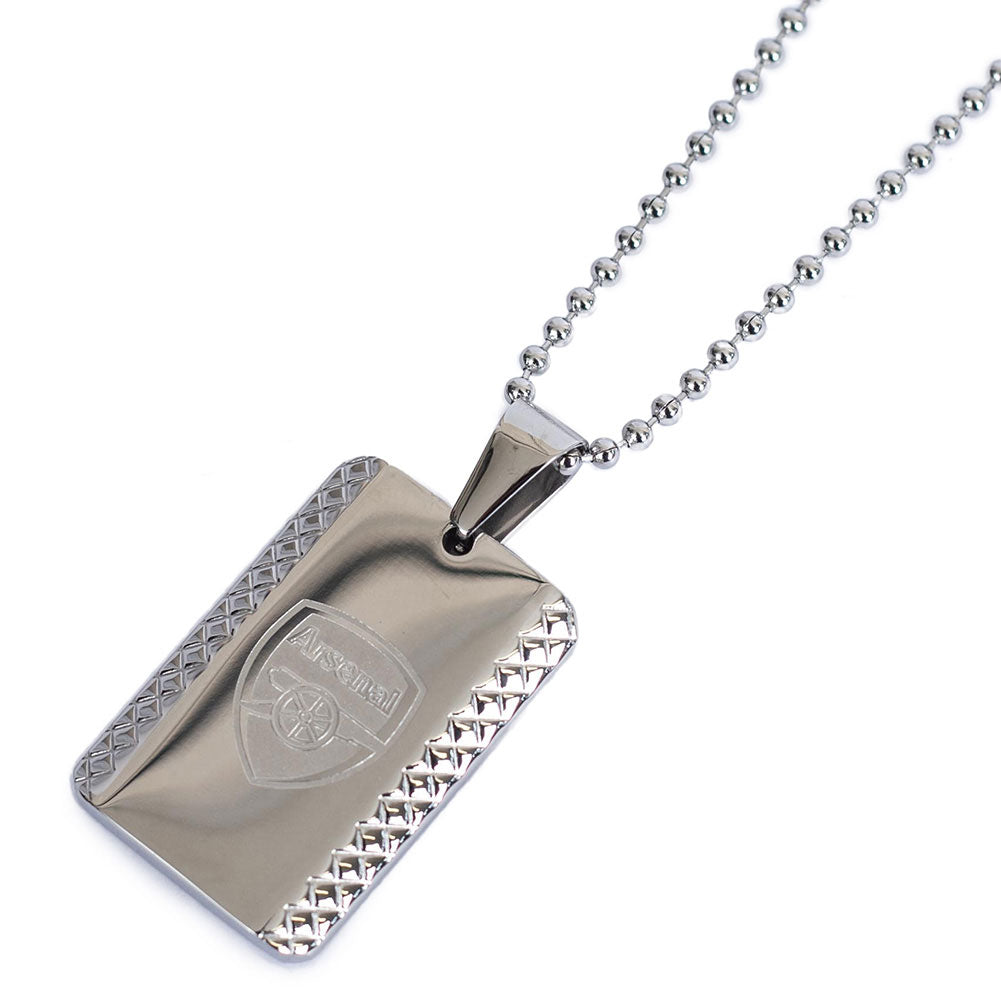 Arsenal FC Patterned Dog Tag & Chain - ScentiMelti Home Fragrance, Beauty & Gifts UK