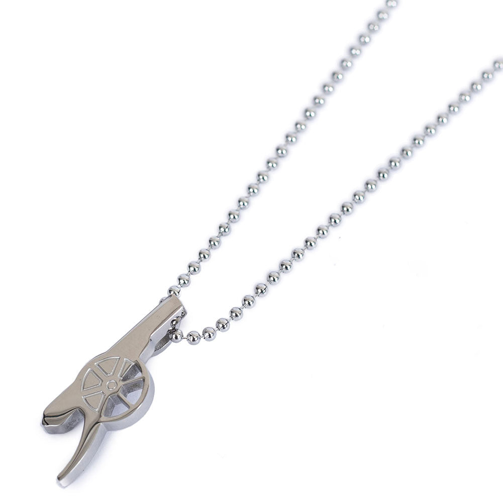 Arsenal FC Stainless Steel Cannon Pendant & Chain - ScentiMelti Home Fragrance, Beauty & Gifts UK