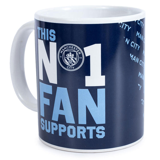 Manchester City FC No. 1 Fan Mug - ScentiMelti Home Fragrance, Beauty & Gifts UK