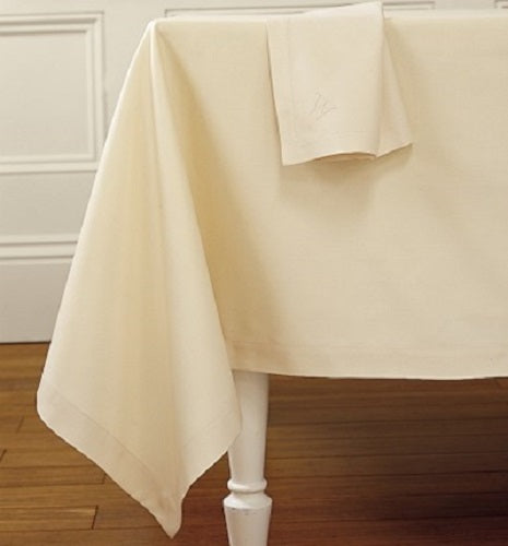 Ivory Twill Polycotton Table Cloth - ScentiMelti Home Fragrance, Beauty & Gifts UK