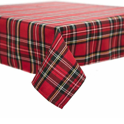 Red Tartan Check Royal Stewart Table Cloth - ScentiMelti Home Fragrance, Beauty & Gifts UK