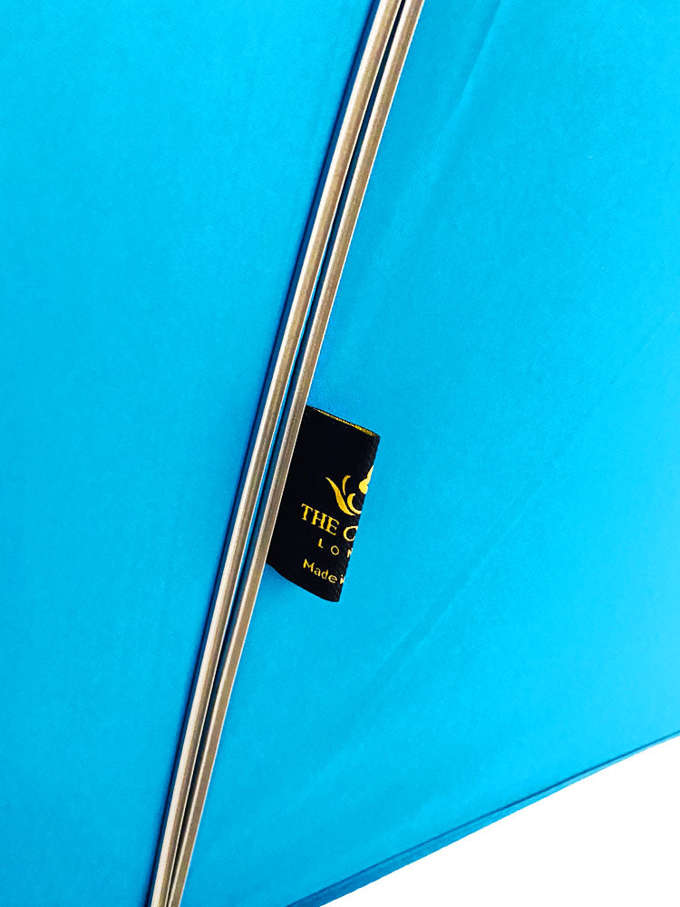 The Cotton® Straight Chestnut Handle Umbrella- Kingfisher - ScentiMelti Home Fragrance, Beauty & Gifts UK