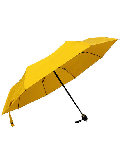 The Cotton® Straight Black & Silver Metal handle Umbrella- Aesthetic Yellow - ScentiMelti Home Fragrance, Beauty & Gifts UK