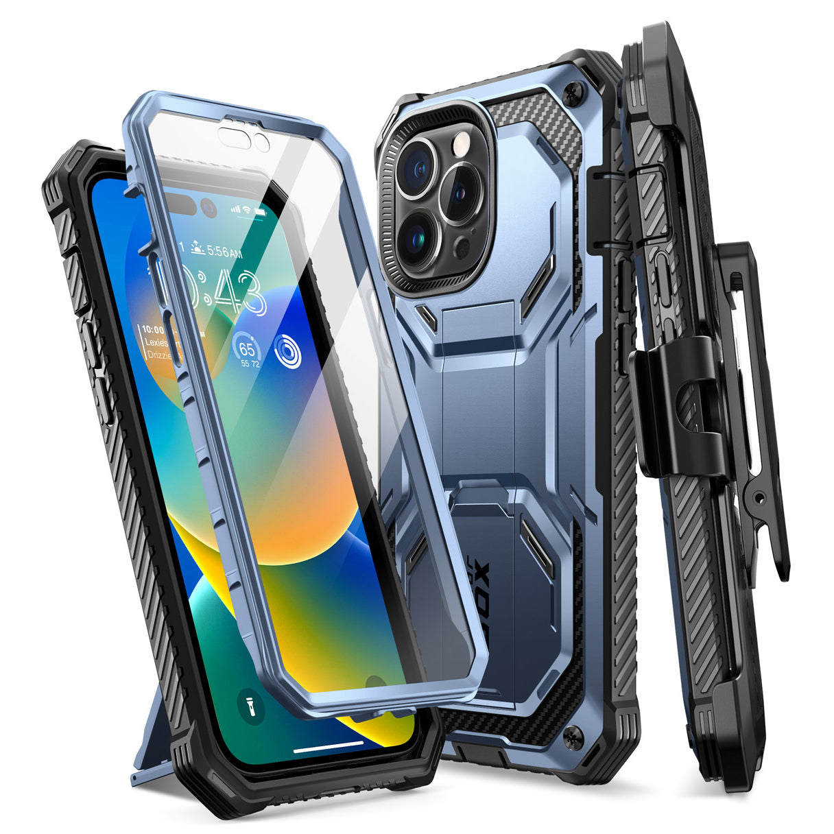 iPhone 14 Pro Armorbox Case - Metallic Blue - ScentiMelti Home Fragrance, Beauty & Gifts UK