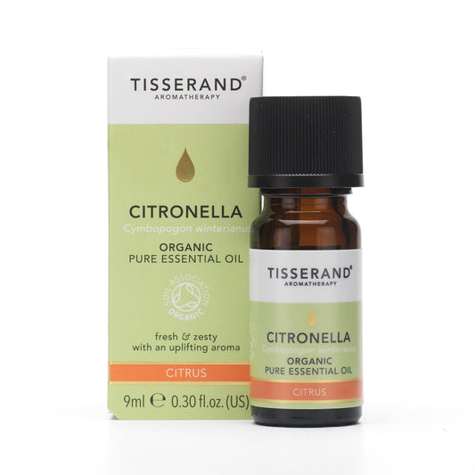 Tisserand Aromatherapy Citronella Organic Pure Essential Oil 9ml Grace Beauty ScentiMelti Wax Melts