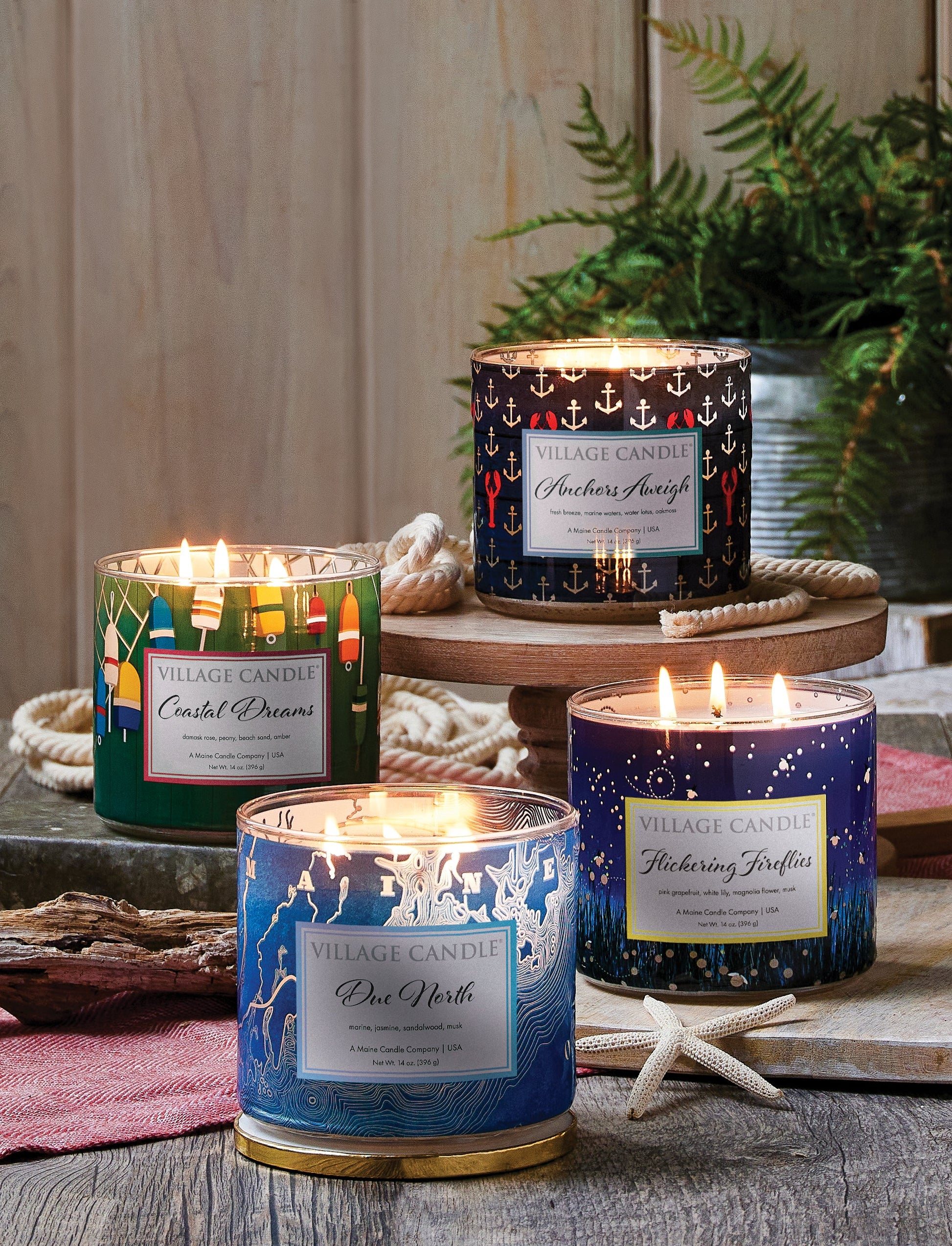 Village Candle - Flickering Fireflies - Luminary Bowl - ScentiMelti Home Fragrance, Beauty & Gifts UK