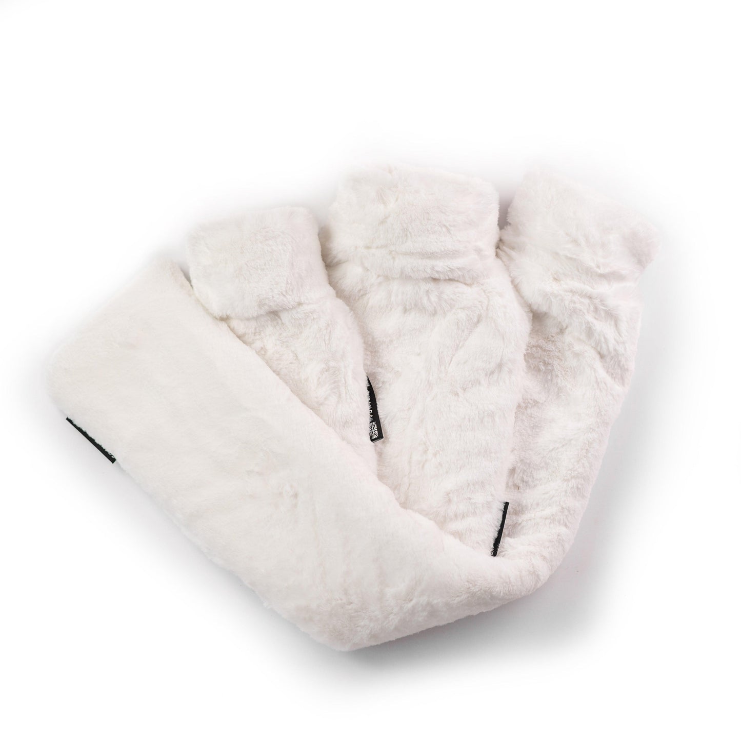 Triple White Faux Fur Hot Water Bottle Set CosyPanda ScentiMelti Wax Melts