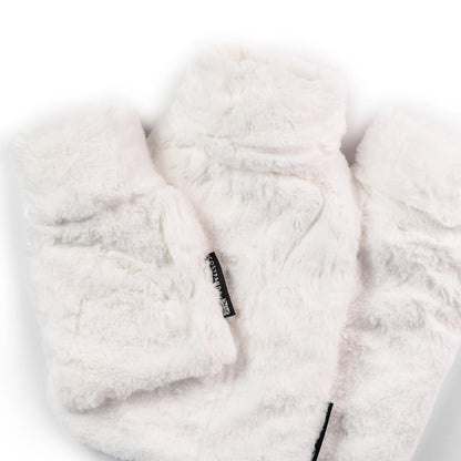 Triple White Faux Fur Hot Water Bottle Set CosyPanda ScentiMelti Wax Melts