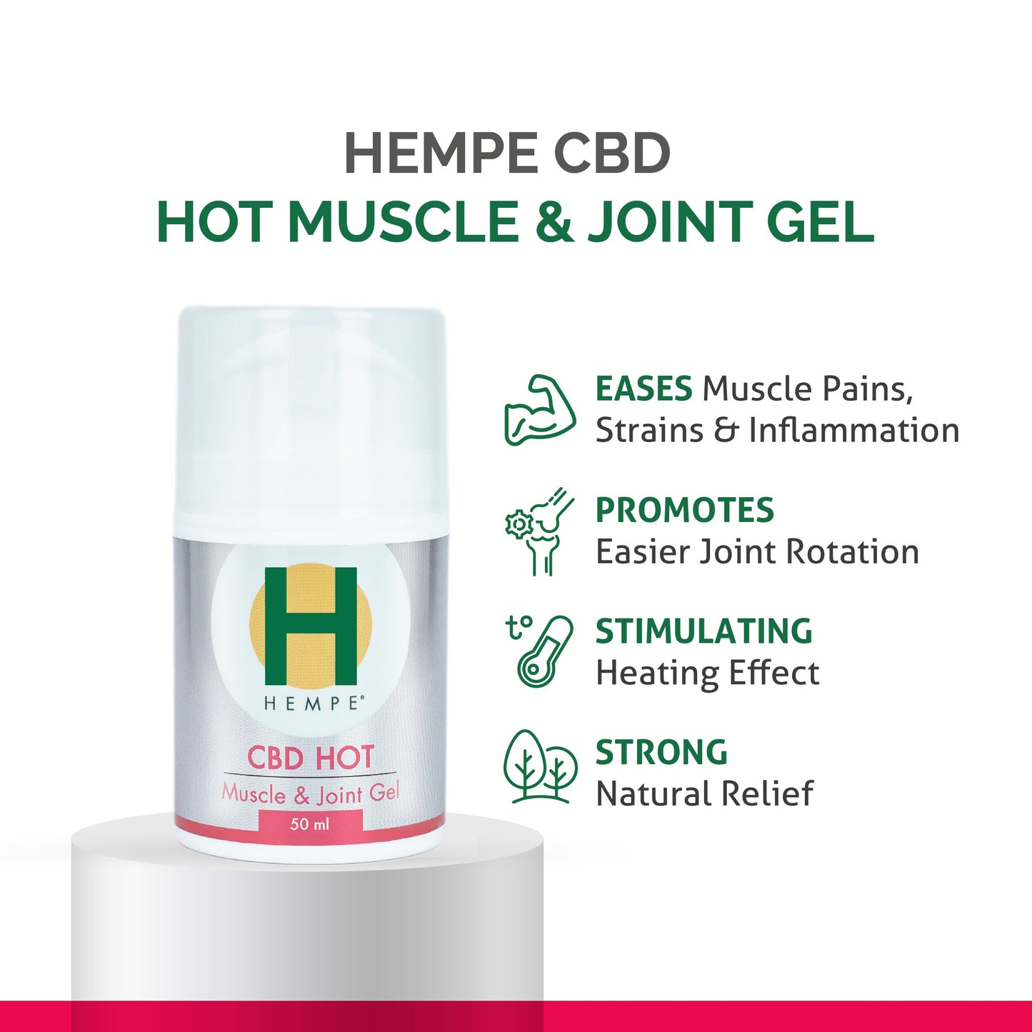 HEMPE Hot Muscle & Joint Gel 50ml HEMPE ScentiMelti Wax Melts