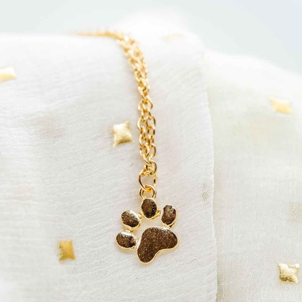 Silver Gold Cat Paw Dog and Kitten lovers Animal Footprint Pendant Necklace - ScentiMelti Home Fragrance, Beauty & Gifts UK