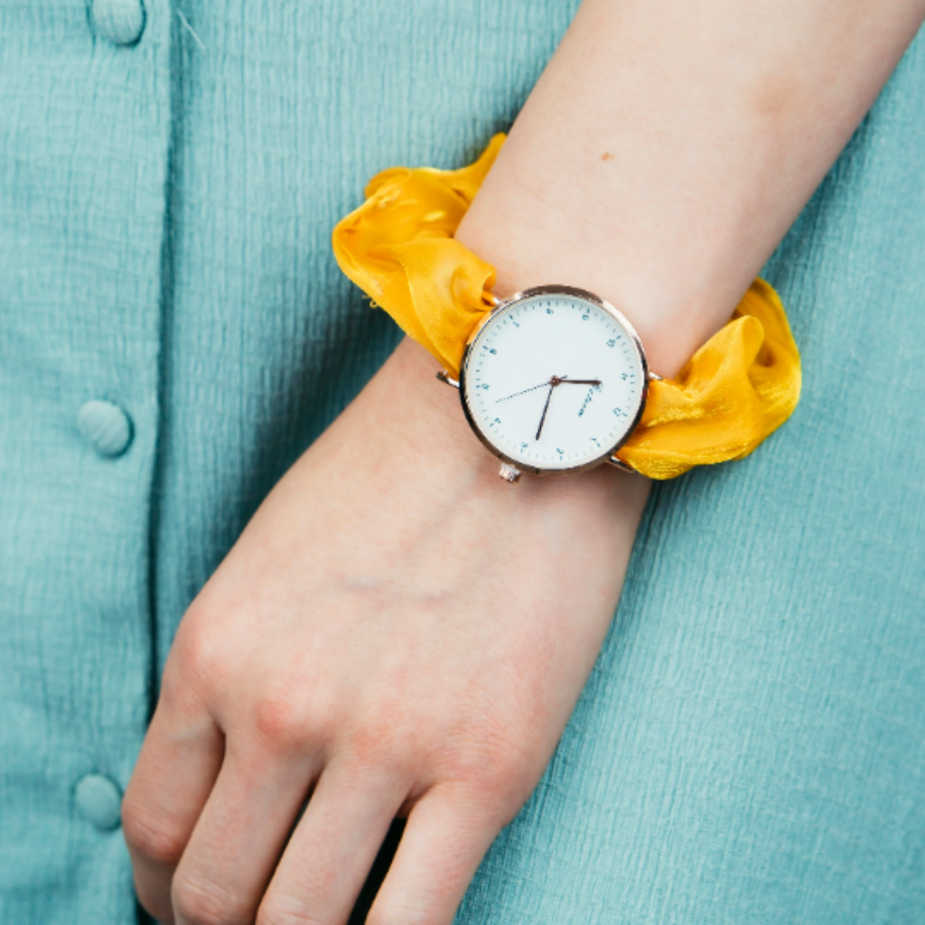 Purple Handmade Colour Women Elastic Strap Bracelet Wristwatch The Colourful Aura ScentiMelti Wax Melts