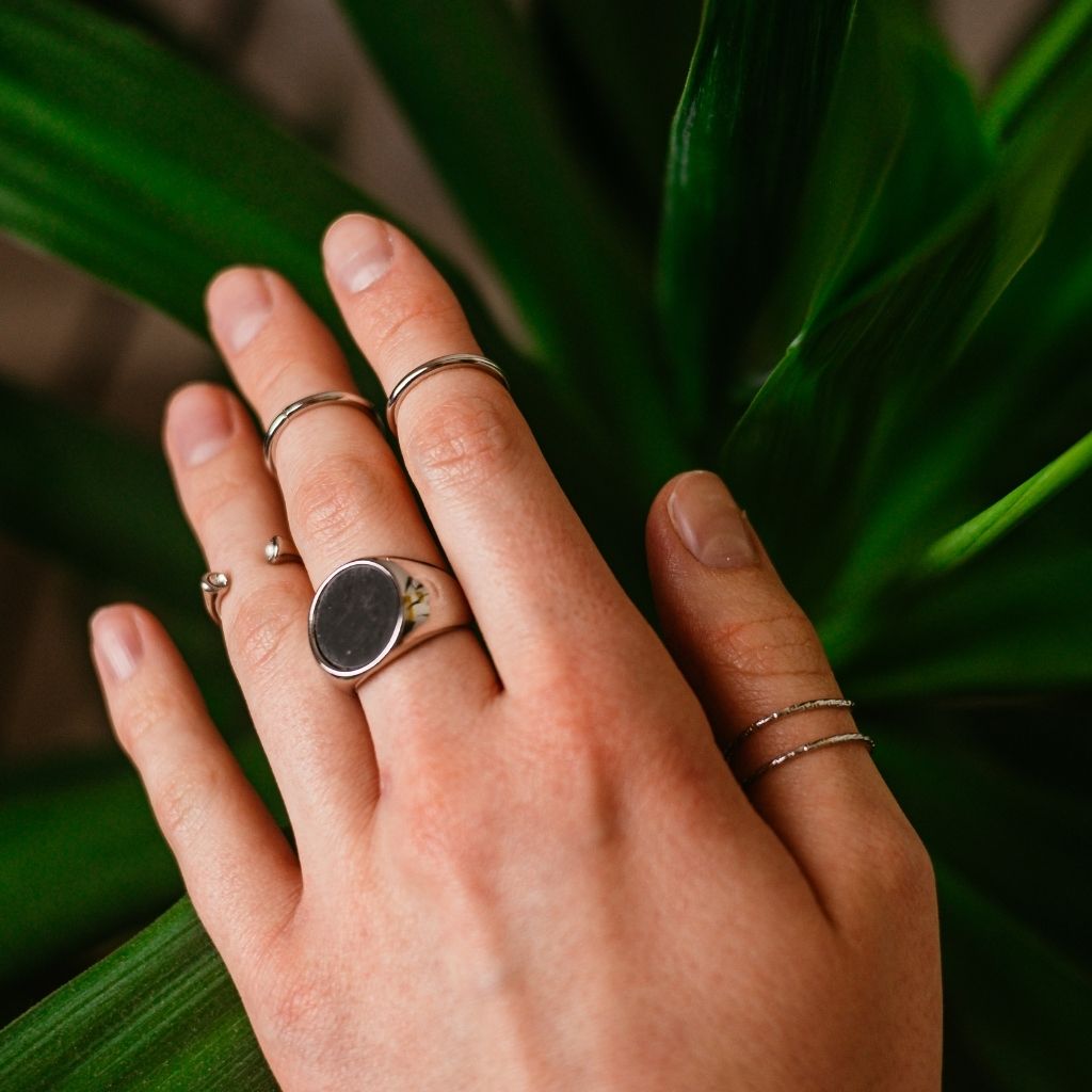 5 Piece Silver Minimalist Stacking Boho Silver Dainty Ring Set - ScentiMelti Home Fragrance, Beauty & Gifts UK