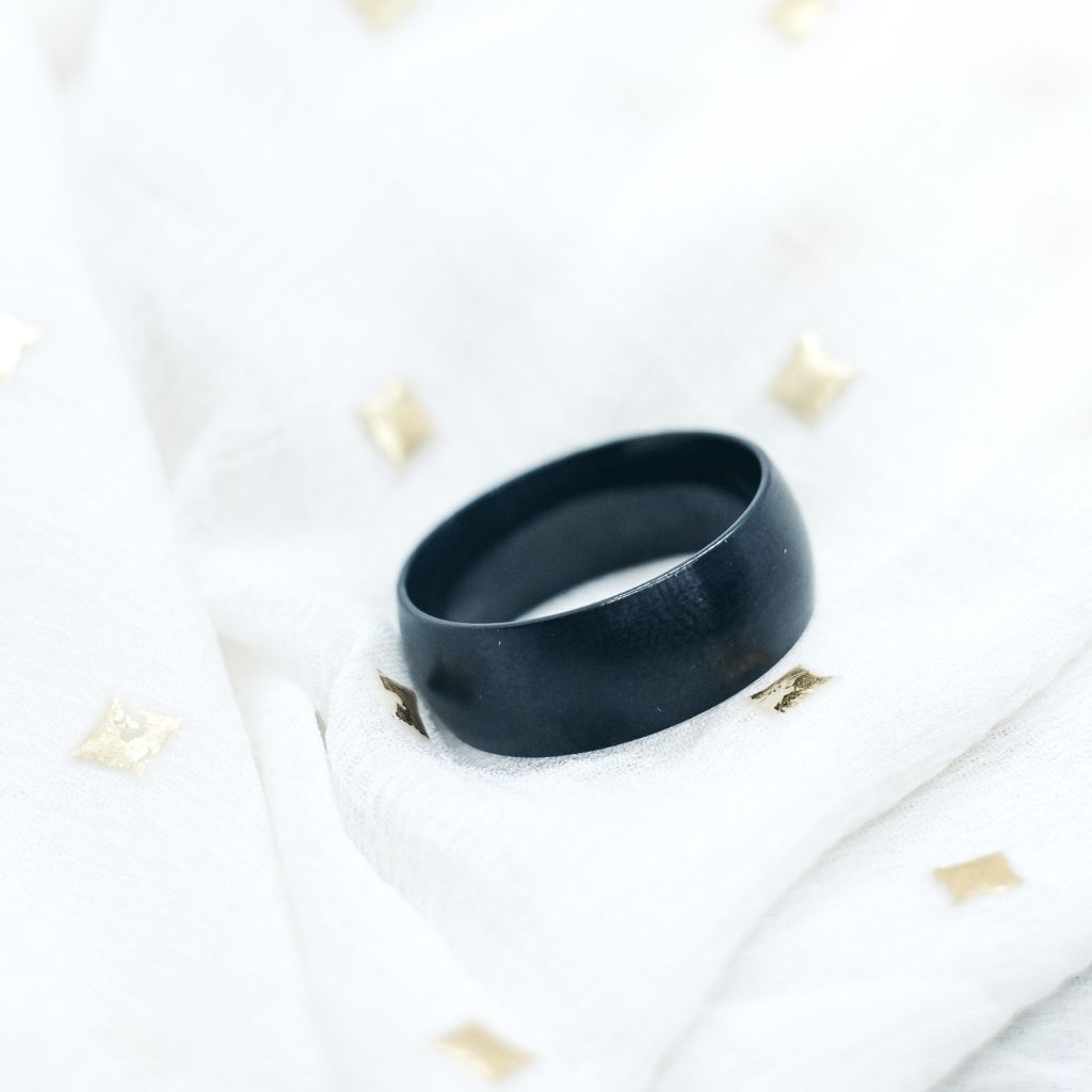 8mm Mens Matt Black Blue Silver Plain Tungsten Engagement Band Ring The Colourful Aura ScentiMelti Wax Melts