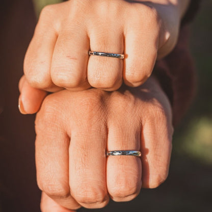 Adjustable Morse Code "Love you Forever" Couple Promise Ring Set - ScentiMelti Home Fragrance, Beauty & Gifts UK