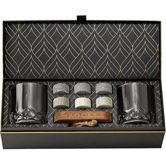 The Connoisseur's Set - Signature Glass Edition R.O.C.K.S. Whiskey Chilling Stones ScentiMelti Wax Melts