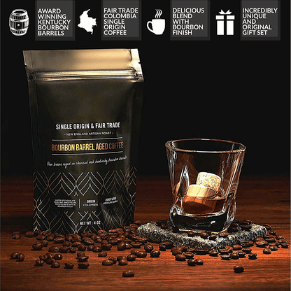 The Gourmet Set - ROCKS x Bourbon Barrel Aged Coffee R.O.C.K.S. Whiskey Chilling Stones ScentiMelti Wax Melts