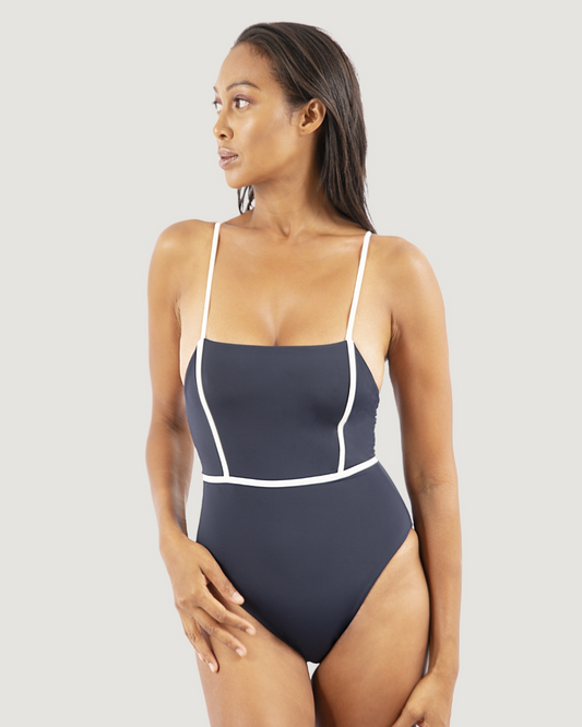 Grey Swimsuit - One Piece - ScentiMelti Home Fragrance, Beauty & Gifts UK