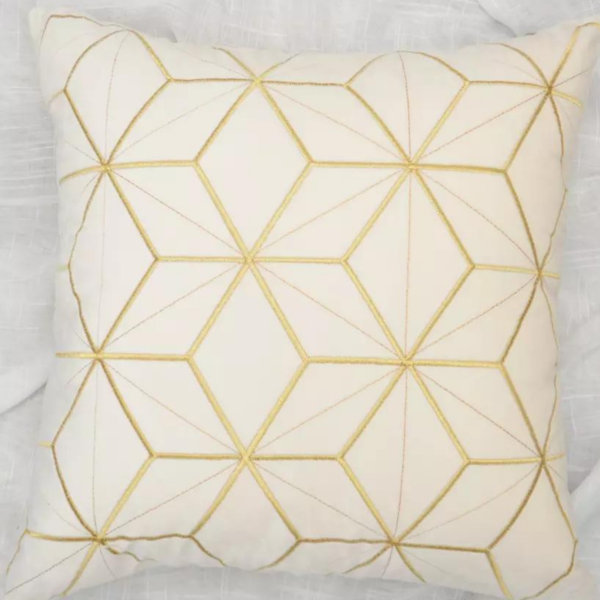 Gold Plaid Velvet Cushion Cover (18x18" - 45x45 cm) - ScentiMelti Home Fragrance, Beauty & Gifts UK