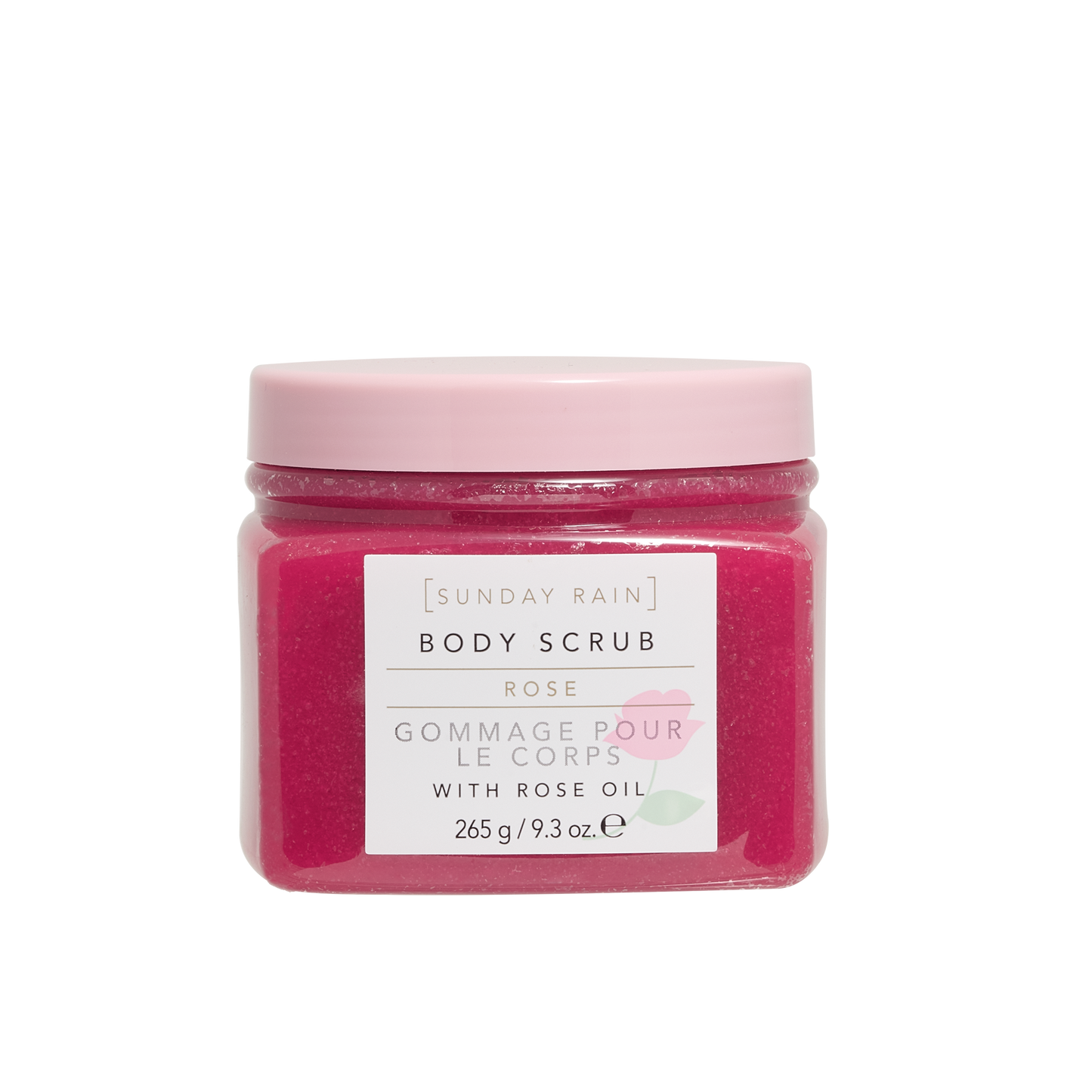 Sunday Rain Body Scrub Rose, 265g - ScentiMelti Home Fragrance, Beauty & Gifts UK