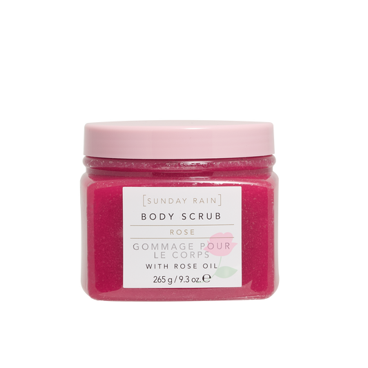 Sunday Rain Body Scrub Rose, 265g - ScentiMelti Home Fragrance, Beauty & Gifts UK