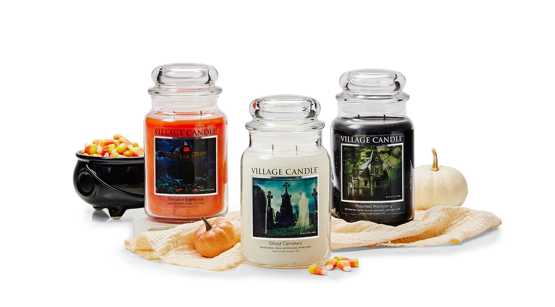 Village Candle Ghost Cemetery Candle Large Apothecary Beauty Goddess ScentiMelti Wax Melts