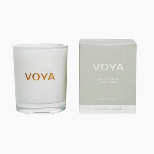 Voya - Coconut & Jasmine Luxury Scented Candle - ScentiMelti Home Fragrance, Beauty & Gifts UK