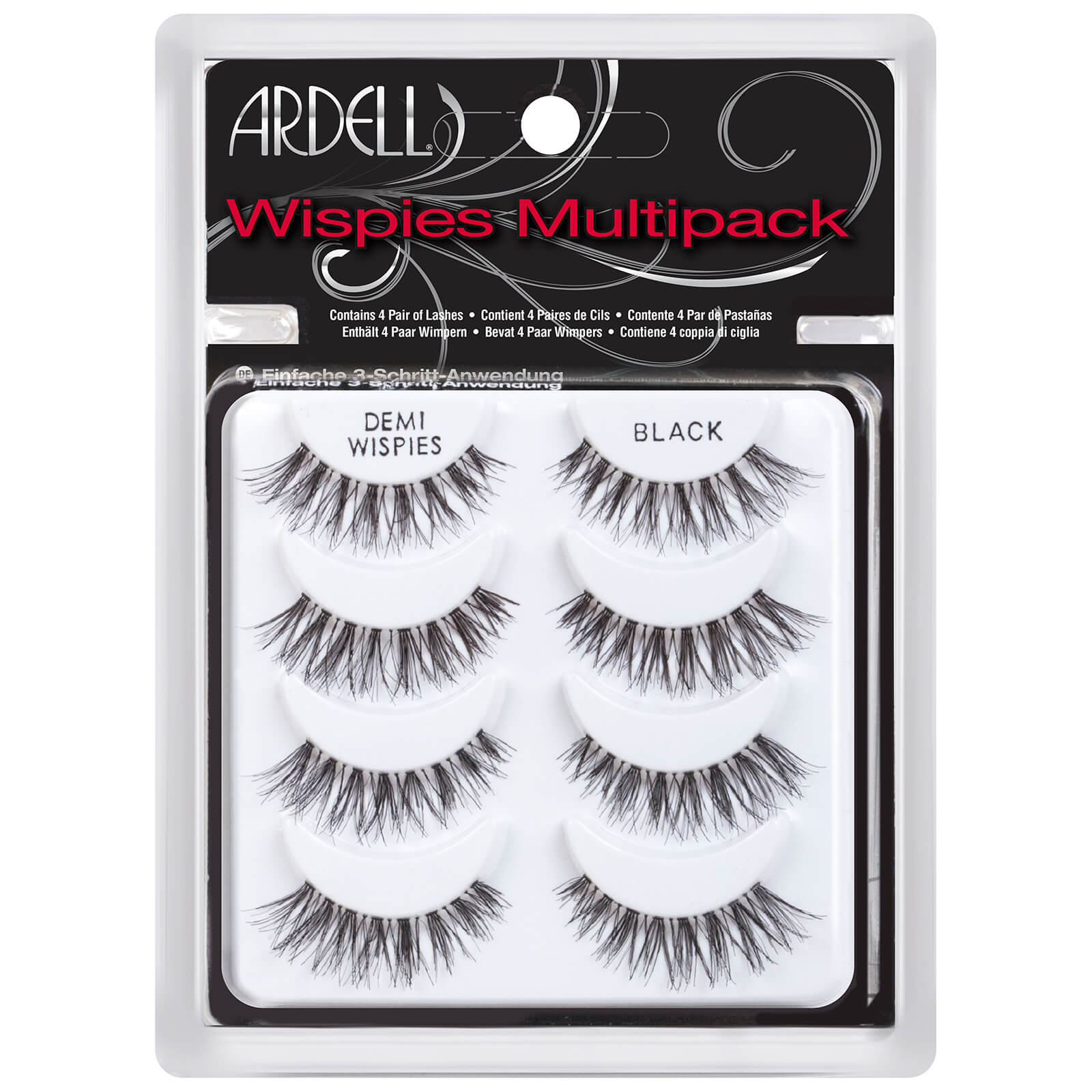 Ardell Wispies Demi Wispies Black Lashes - 4 Pack - ScentiMelti Home Fragrance, Beauty & Gifts UK