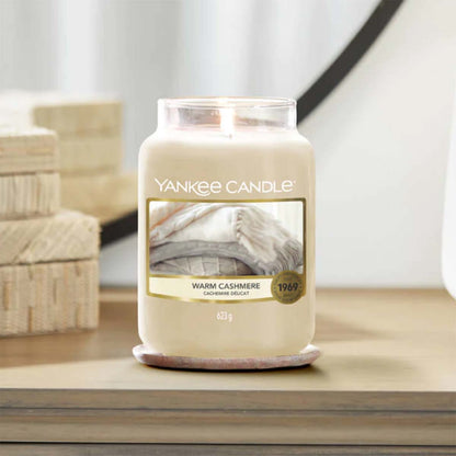 Yankee Candle Warm Cashmere Classic Large Jar Candle - ScentiMelti  Yankee Candle Warm Cashmere Classic Large Jar Candle