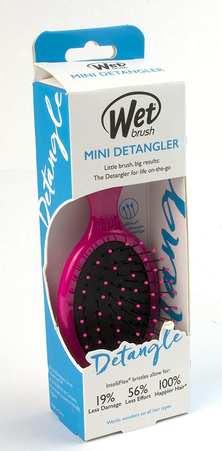 Wet Brush Mini Detangler Pink - ScentiMelti Home Fragrance, Beauty & Gifts UK