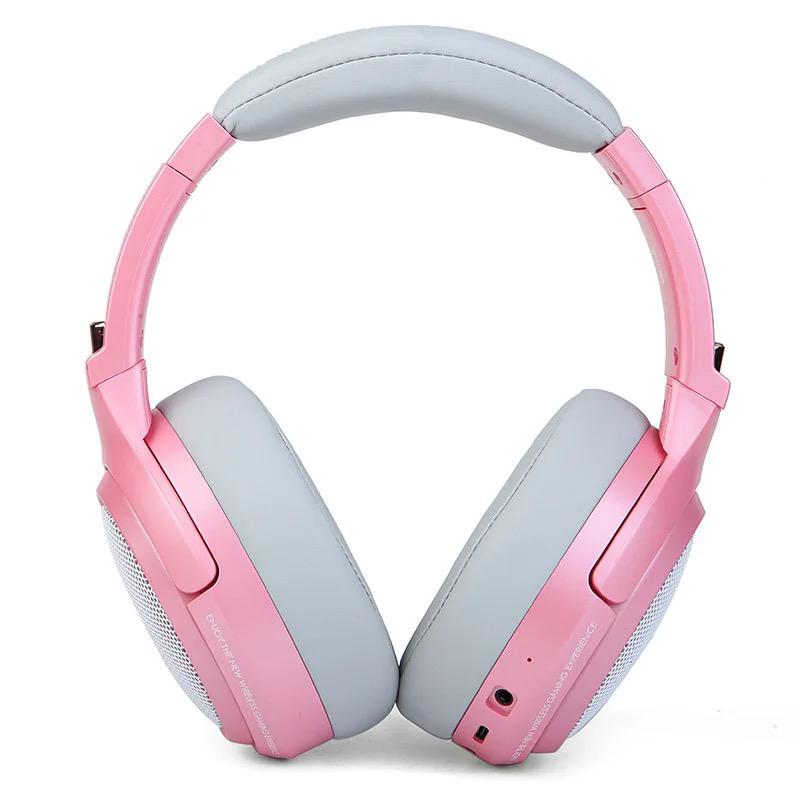 wireless headset 2.4G Low Latency Gaming Headset LED RGB Microphone Pink / Black - ScentiMelti Home Fragrance, Beauty & Gifts UK