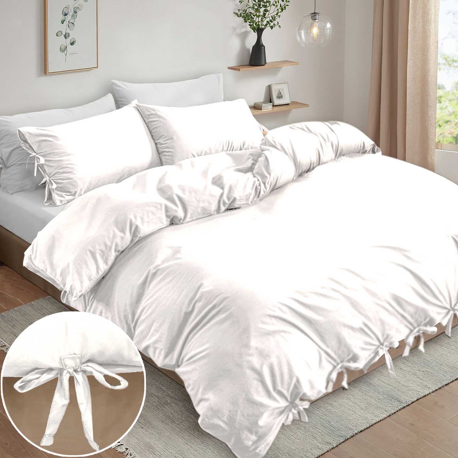 Knotted Duvet Cover Set Cotton Passion UK ScentiMelti Wax Melts