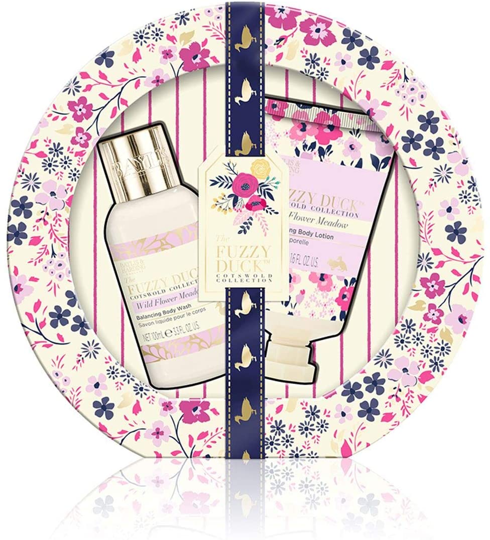 Baylis & Harding Fuzzy Duck Cotswold Floral Small Hatbox Collection Gift Set - ScentiMelti Home Fragrance, Beauty & Gifts UK