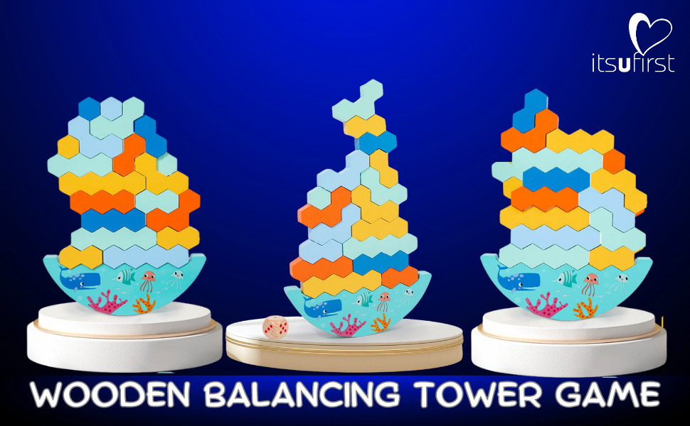 Wooden Tower Balance Game - ScentiMelti Home Fragrance, Beauty & Gifts UK