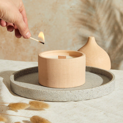 Marrakesh: Rounded Sandstone Candle - Myrrh & Tonka - ScentiMelti  Marrakesh: Rounded Sandstone Candle - Myrrh & Tonka