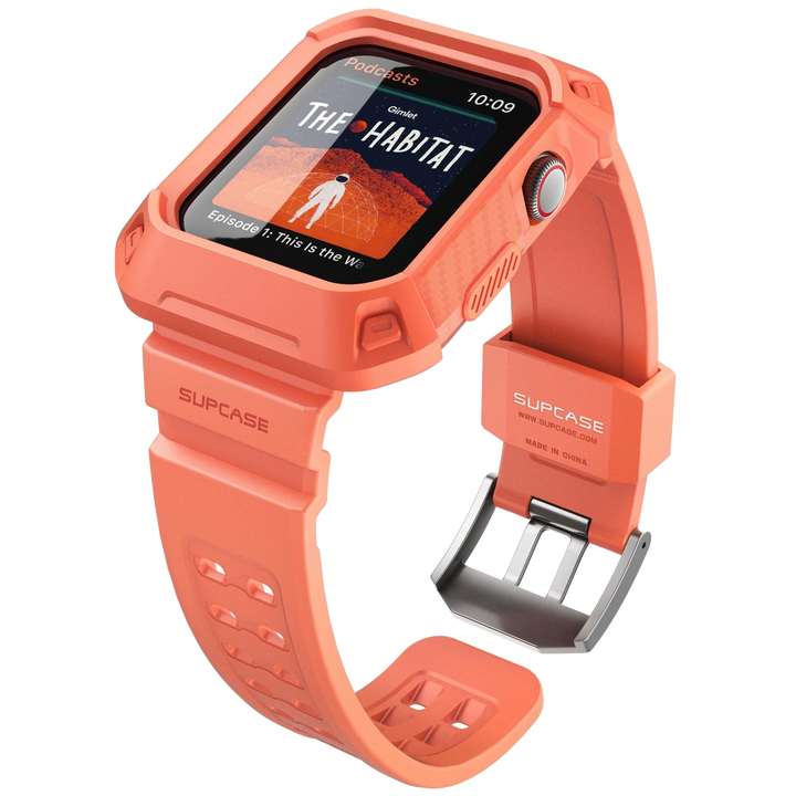 Supcase UBPro Apple Watch Case for Apple Watch Series 7 (45mm) and Apple Watch Series 4/5/6/SE (44mm)-Peach - ScentiMelti Home Fragrance, Beauty & Gifts UK