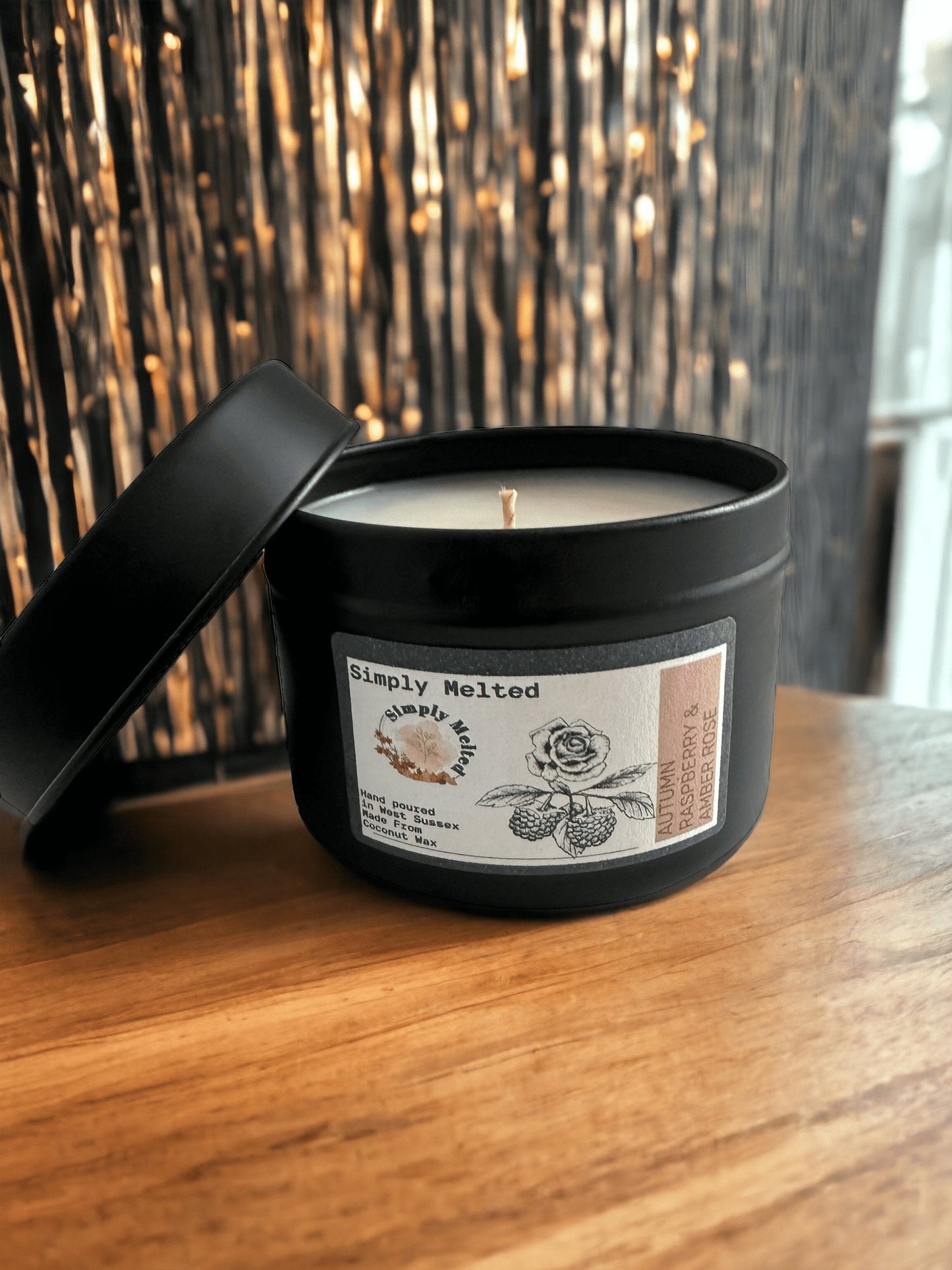 Autumn Raspberry & Amber Rose Candle - ScentiMelti Home Fragrance, Beauty & Gifts UK